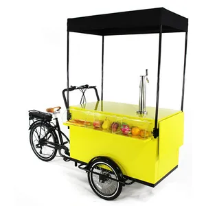 Carrelli automatici commerciali commerciali dell'alimento del triciclo del pedale della ruota della bici 3 della birra del carico dell'oem con la certificazione di ISO del CE