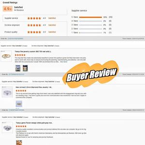 Anillos de Boda de Oro con Diamantes Cultivados en Laboratorio Personalizados de 10k, 14k y 18k, Sólidos y Reales, de Tianyu Marriage Cvd, para Mujer, con Certificado - Product Image 3