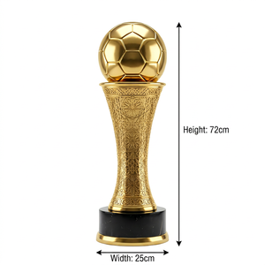Trofeo <span class=keywords><strong>de</strong></span> Campeón <span class=keywords><strong>de</strong></span> Fútbol Personalizado en Oro, Copa Ecológica <span class=keywords><strong>de</strong></span> Metal, Premio Deportivo <span class=keywords><strong>de</strong></span> Lujo, Recuerdo para Regalo en Ferias Comerciales - Product Image 2