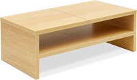 Support d'ordinateur en bambou, rehausseur de bureau, compatible tablette, support de rangement pour bureau, support pour ordinateur portable, support de moniteur en bois pour bureau
