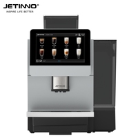 Jetinno JL31C Machine à café commerciale 110V mousseur à lait frais 10 pouces cafetière à écran tactile pour le bureau