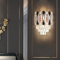 Скандинавском стиле золотой отельная спальная в винтажном стиле средство с украшением в виде кристаллов свет современный светодиодный настенный светильник