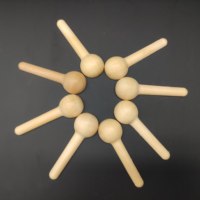 Cuillère à mesurer en bois jetable écologique Matcha pour thé café sel sucre petite cuillère à miel bois vente en gros logo personnalisé