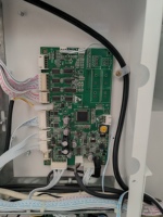 Contrôle électronique de distributeur automatique, boîtier en tôle, câble + contrôleur de bande lumineuse LED couleur, carte de contrôle de température