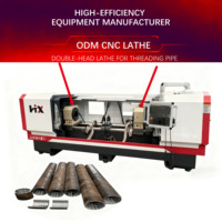 Tour CNC à double tête pour tubes de forage de 3 m, machine haute efficacité de 5 m, exportée vers l'Europe, origine Chine, garantie 1 an