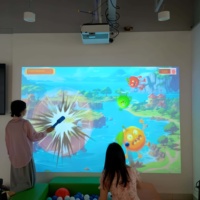 Système de jeux interactifs de projection murale en plastique pour aires de jeux intérieures et salles de divertissement