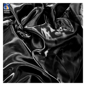 YX581-3 Noir Tissu <span class=keywords><strong>Organza</strong></span> de Robe de Mariée Premium Fluide à l'Éclat Métallique - Tissu Liquide en Soie pour Accessoires de Mariée et Projets DIY de Créateur - Product Image 4