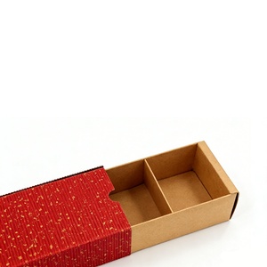 Luxury <b>Red</b> Gift <b>Box</b> with Compartments High-end Packaging Eco-friendly Affordable and Practical Drawer <b>Box</b> - Product Image 3