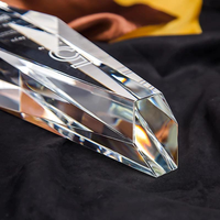 Bestseller Personalisierte Sechseckige Kristallglas-Auszeichnungen-- Firmenindividueller Text und Logo-Pokal MH-JB01