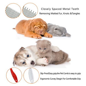 Customizable Double Sided <b>Pet</b> Comb <b>Brush</b> for Dogs and Cats Charging Grooming Tools for Cleaning - Product Image 5