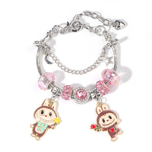 Nuevo Producto: Pulsera de Caracol con Dijes de Aleación y Cuentas de Cristal - Regalo de Moda para Uso Diario de Mujeres y Niñas - Product Image 3