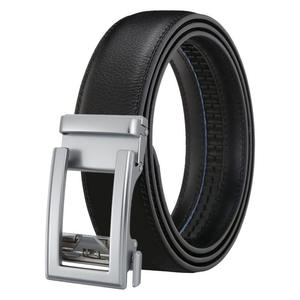 Cinturón de cuero de <span class=keywords><strong>piel</strong></span> de vaca de dos capas para <span class=keywords><strong>hombre</strong></span>, hebilla de aleación automática, Comercio Exterior transfronterizo para <span class=keywords><strong>Amazon</strong></span>, stock de fabricantes - Product Image 4