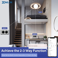 Interruptor de Pared Estándar Europeo Moderno, Zigbee Tuya, Interruptores Inteligentes, Enchufes de 16A, Panel de Control Inteligente para el Hogar, Módulo de Interruptor, Proveedor