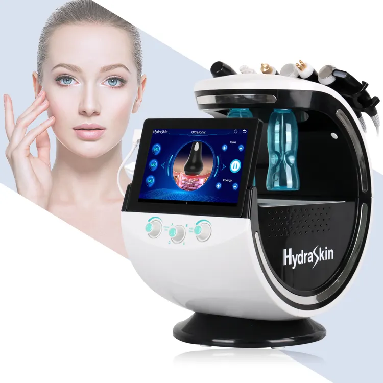 2024 Hydraskin perawatan kulit wajah hidro oksigen, sistem manajemen analisis kulit hidrodermabrasi gelembung Aqua Peel