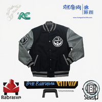Blouson universitaire unisexe décontracté coupe ample printemps personnalisable avec logo écologique respirant coupe-vent style décontracté élégant col rabattable