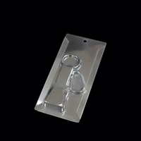 Emballage blister personnalisé en PET transparent recyclable avec trou de suspension, décapsuleur mousqueton pour accessoires de téléphone portable, plateau thermoscellé