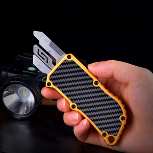 UK-1706 OTF Box Cutter POCKET <span class=keywords><strong>EDC</strong></span> RAZOR DOUBLE ACTION Couteau automatique pour hommes - Product Image 6