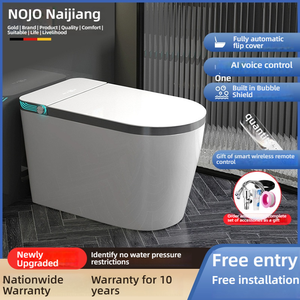 Ensemble WC intelligent en céramique automatique pour salle de bain, à poser au sol, avec télécommande NJ-90 - Product Image 2