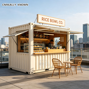 Café personnalisé avec comptoir à café, conteneur maritime, intérieur en acier inoxydable, restaurant modulaire - Product Image 2