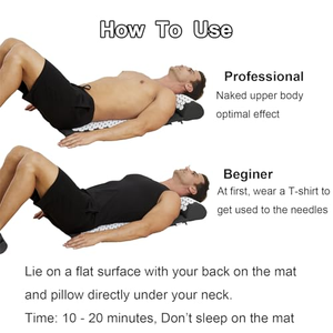 Tapis d'acupression ergonomique et écologique avec picots pour soulager les douleurs dorsales et cervicales et favoriser la relaxation musculaire - Product Image 2