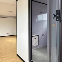 Maison préfabriquée pliable mobile portable de luxe en conteneur avec panneau sandwich Design contemporain extensible