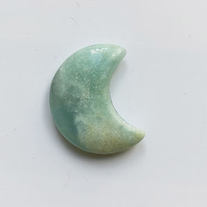 Pierre naturelle 30mm sculpture croissant de lune pierre précieuse Quartz Rose Quartz améthyste cristal lune artisanat pour la décoration - Product Image 6