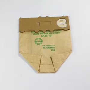 Vente en gros <span class=keywords><strong>sac</strong></span> à poussière en papier portable Vorwerk 130 131 <span class=keywords><strong>sac</strong></span> d'<span class=keywords><strong>aspirateur</strong></span> personnalisé en papier ordinaire bon marché - Product Image 1