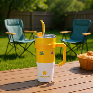 Vaso Térmico de Acero Inoxidable Dq de 40 oz con Asa, Aislado al Vacío, Reutilizable para Uso en Exteriores - Product Image 2