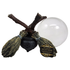 <span class=keywords><strong>แม่มด</strong></span>วิคคา ทำนายดวงชะตา <span class=keywords><strong>แม่มด</strong></span>ผู้น่ากลัว <span class=keywords><strong>ลูกแก้ว</strong></span>คริสตัลสำหรับทำนายดวงชะตาบนไม้กวาด และ รูปปั้นหม้อต้มยา - Product Image 5