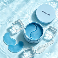 ODM OEM Ghk-cu Masque pour les yeux aux peptides de cuivre bleu, éclaircissant les cernes et les poches sous les yeux, patchs oculaires