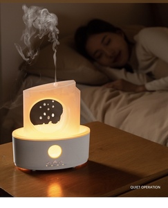 2025 New Raindrop Diffuser, 180ml Water Tank, 3-Color Light, Remote, Timed, Quiet, Ideal for Home Office & Gifting - Product Image 5