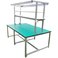Profilé en aluminium économique pour mobilier optique, table de travail en aluminium pour fabricant