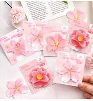 Memo Pad Kantor Terlaris Populer Lucu Kawaii Pink Bunga Cantik Sticky Note untuk Wanita