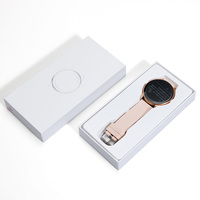 Kotak Kemasan Kertas Karton Murah Custom Pabrik, Dua Bagian, Warna Putih, Kotak Jam Tangan/Smartwatch Custom dengan Insert PET