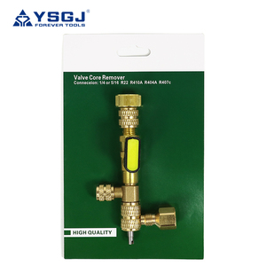 Van lõi <span class=keywords><strong>Remover</strong></span> cài đặt công cụ R410A R22 AC Schrader van lõi <span class=keywords><strong>Remover</strong></span> Kích thước kép 1/4 "& 5/16" cổng HVAC van lõi loại bỏ - Product Image 2