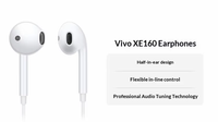 Écouteurs professionnels vivo XE160 originaux de haute qualité, intra-auriculaires à tête ronde, compatibles Type-C, fabriqués en Chine