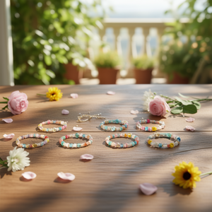 Bracelet de perles fantaisie Little Flower pour femme, bijou fantaisie en imitation perle, accessoire cadeau - Product Image 2