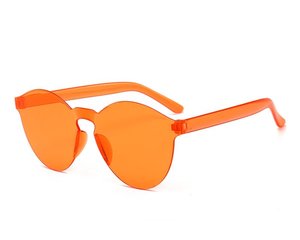 Occhiali <span class=keywords><strong>da</strong></span> Sole Senza Montatura in 24 Colori, Leggeri, Sfumati, alla Moda, in PC, Rotondi, Monoblocco, Economici, <span class=keywords><strong>con</strong></span> <span class=keywords><strong>Protezione</strong></span> <span class=keywords><strong>UV</strong></span>, Unisex - Product Image 6