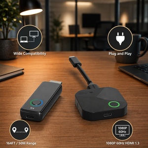 Transmisor y Receptor HDMI Inalámbrico, hasta 6 Transmisores, Plug&Play, 2.4/5G 1080P 50M, Divisor <span class=keywords><strong>para</strong></span> TV, Cámara DSLR, Proyector, Laptop, <span class=keywords><strong>PC</strong></span> - Product Image 1