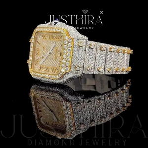 Top Selling Moissanite Diamond Quartz <b>Watch</b> <b>Women</b> Elegant Fashion Stainless Steel <b>Bracelet</b> <b>Watch</b> Gift Available At Best Price - Product Image 4