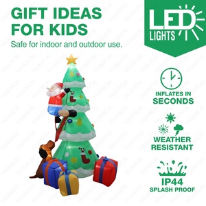 Decoración inflable de Navidad de alta calidad, regalo favorito de árbol de Navidad para niños, inflable personalizado para evento de fiesta familiar - Product Image 3