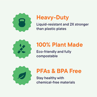 Plaque compostable sans BPA de 9 pouces à 3 compartiments Plaque de bagasse ronde jetable robuste Plaque en fibre de canne à sucre biodégradable
