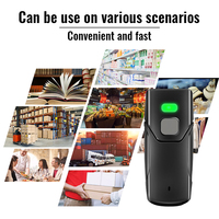 Lecteur de codes-barres portable JR CT3608H 1D, léger et portable, scanner sans fil Bluetooth, reconnaissance automatique de la lecture