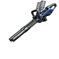 NOUVEAU Pistolet à gel électrique automatique Gatling de grande taille avec double canon, pistolet à gel Gatling, jouet de tir en plein air