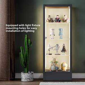 Vitrina Moderna para Figuras de <span class=keywords><strong>Lego</strong></span> para Sala de Estar, a Prueba de Polvo, con Puertas de Vidrio Transparentes, Gran Capacidad, Metal Resistente - Product Image 4