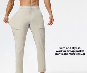 Pantalones <span class=keywords><strong>Cargo</strong></span> MAYYOUNG de Alta Calidad, Secado Rápido, para Hombre, para Actividades al Aire Libre, Montaña, Ocio, Deportes, Rectos, Elásticos, Resistentes al Desgaste, con Múltiples Bolsillos - Product Image 2