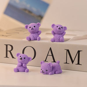 Colgantes de Resina Pintados a Mano, Ecológicos y Kawaii, Figura de Oso de Peluche, Decoración para el Hogar, Modelo Artístico, Recuerdo Artesanal - Product Image 1