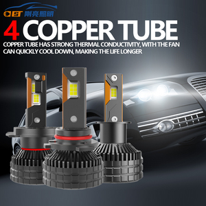 2024 nuovo modello T70 quattro tubi di rame ad alta velocità ventola 3570 chip 75mil 210w 21000lumen H1 H3 H8 h11 H7 h4 faro a led per <span class=keywords><strong>auto</strong></span> - Product Image 2
