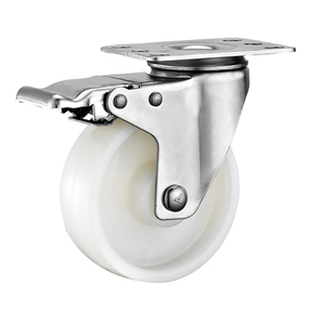 75Mm 100Mm 125Mm Middelzware Roestvrijstalen Nylon Wielen Industriële <span class=keywords><strong>Trolley</strong></span> Wielen - Product Image 4