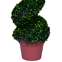 Spirale décorative herbe bonsaï arbre artificiel plantes spirale topiaire buis arbre pour la maison jardin cour décor